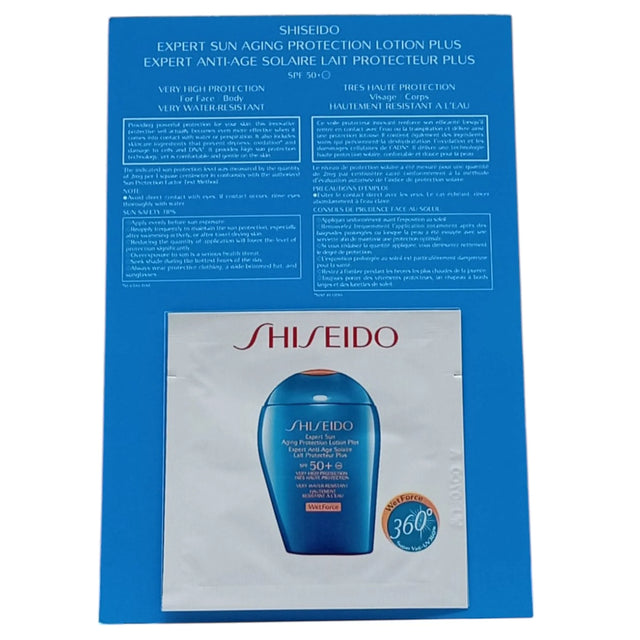 Shiseido, Expert Sun, Sun Protection, Sunscreen Lotion, SPF 50+, 2 ml *Sample  Shiseido - Nutra Best Bulgaria