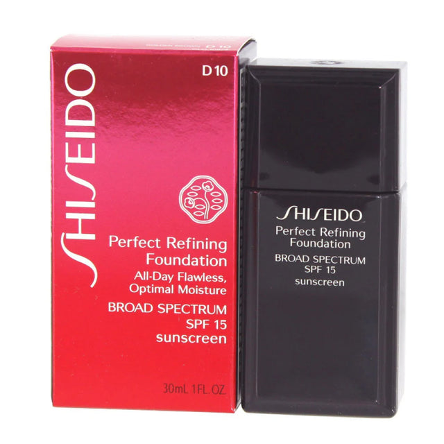Shiseido, Perfect Refining, Moisturizing, Liquid Foundation, D10, Golden Brown, SPF 15, 30 ml  Shiseido - Nutra Best Bulgaria