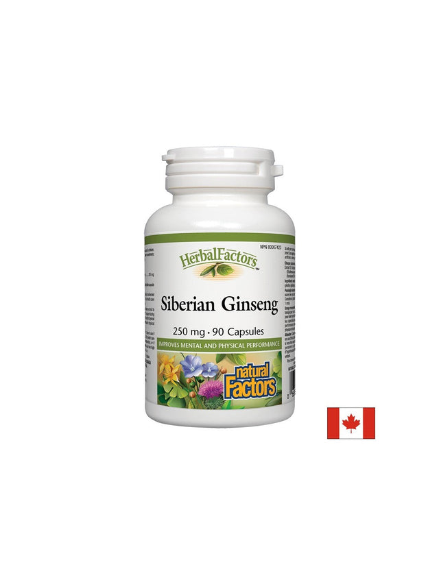 Siberian Ginseng 250 mg - 90 капсули  Natural Factors - Nutra Best Bulgaria