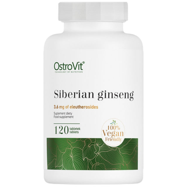 Siberian Ginseng 300 mg 120 Таблетки  OstroVit - Nutra Best Bulgaria