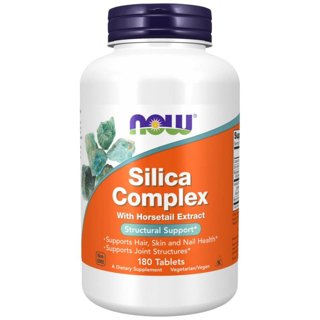 Silica Complex 500 mg - 180 Таблетки  NOW Foods - Nutra Best Bulgaria