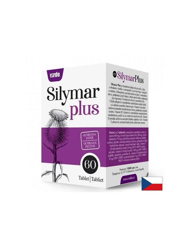 Silymar Plus – За здрав черен дроб, С бял трън, холин и витамини, 60 таблетки  Virde - Nutra Best Bulgaria