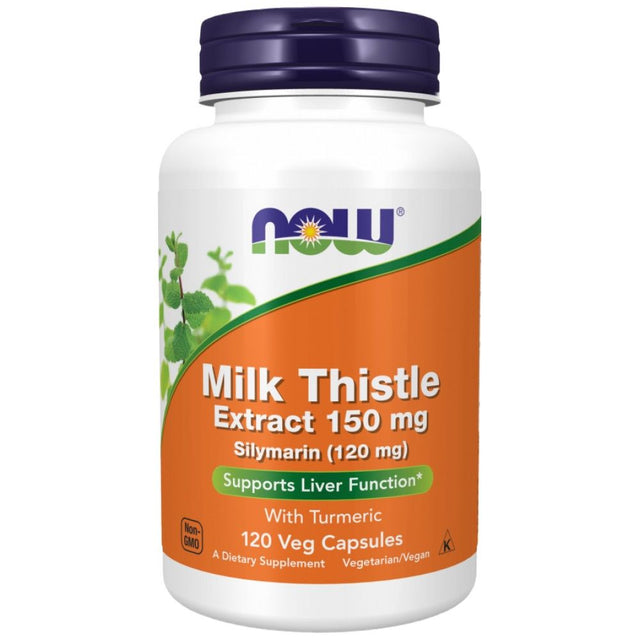 Silymarin Milk Thistle Extract 150 mg - 120 капсули  NOW Foods - Nutra Best Bulgaria