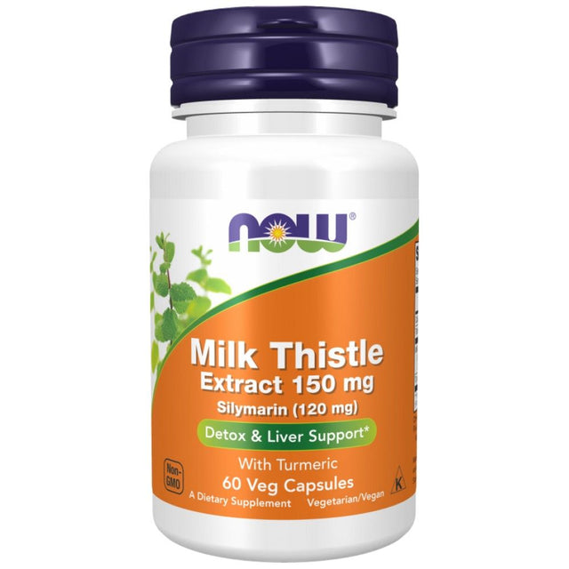 Silymarin Milk Thistle Extract 150 mg - 60 капсули  NOW Foods - Nutra Best Bulgaria