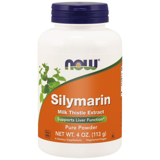 Silymarin Milk Thistle Extract / Powder - 113 грама  NOW Foods - Nutra Best Bulgaria