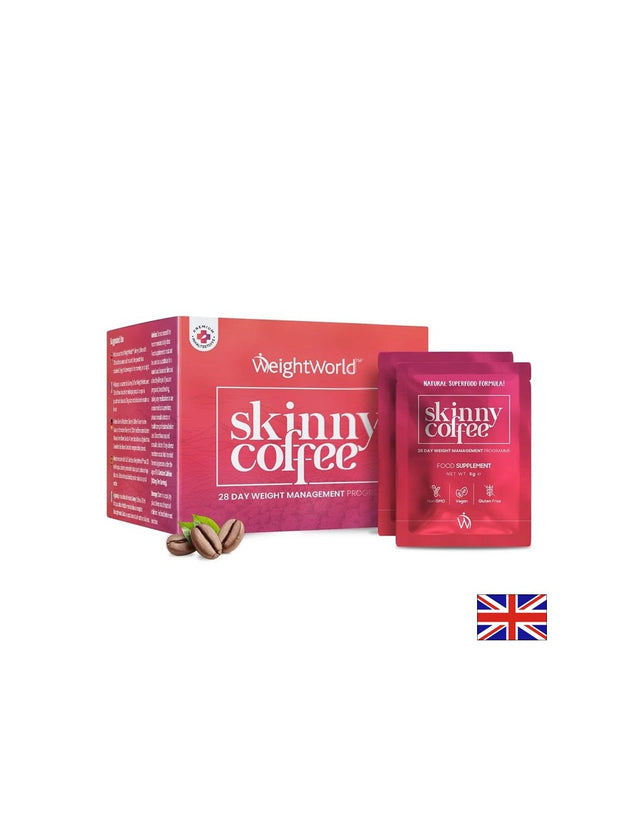 Skinny Coffee – 28 дневна програма за отслабване със зелено кафе, чай и L-карнитин, 28 сашета  WeightWorld - Nutra Best Bulgaria