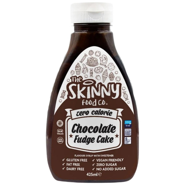 Skinny Syrup | Chocolate Fudge Cake - 425 мл  Skinny Food Co - Nutra Best Bulgaria