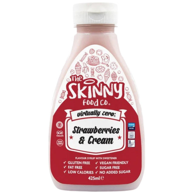 Skinny Syrup | Strawberry Cream - 425 мл  Skinny Food Co - Nutra Best Bulgaria