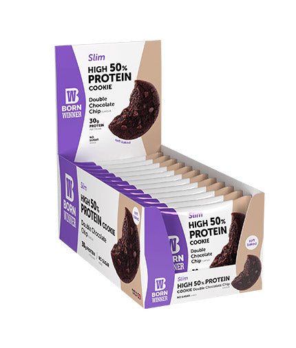 Slim 50% High Protein Cookie - 12 x 60 грама  Born Winner - Nutra Best Bulgaria
