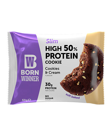 Slim 50% High Protein Cookie - 60 грама  Born Winner - Nutra Best Bulgaria