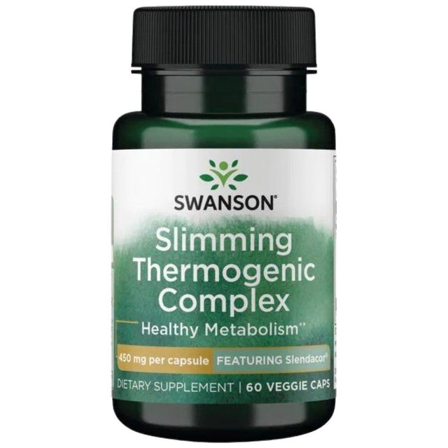 Slimming Thermogenic Complex | Featuring Slendacor - 60 капсули  Swanson - Nutra Best Bulgaria