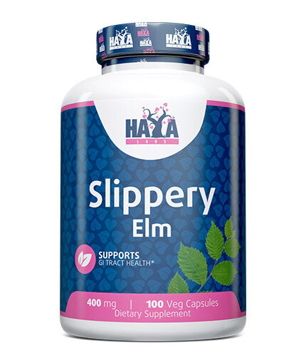 Slippery Elm 400mg. / 100 VCaps.  Haya Labs - Nutra Best Bulgaria
