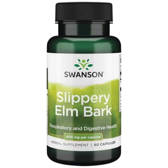 Slippery Elm Bark 400 mg 60 капсули  Swanson - Nutra Best Bulgaria