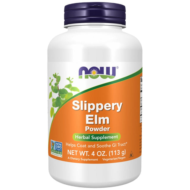 Slippery Elm Powder - 113 грама  NOW Foods - Nutra Best Bulgaria