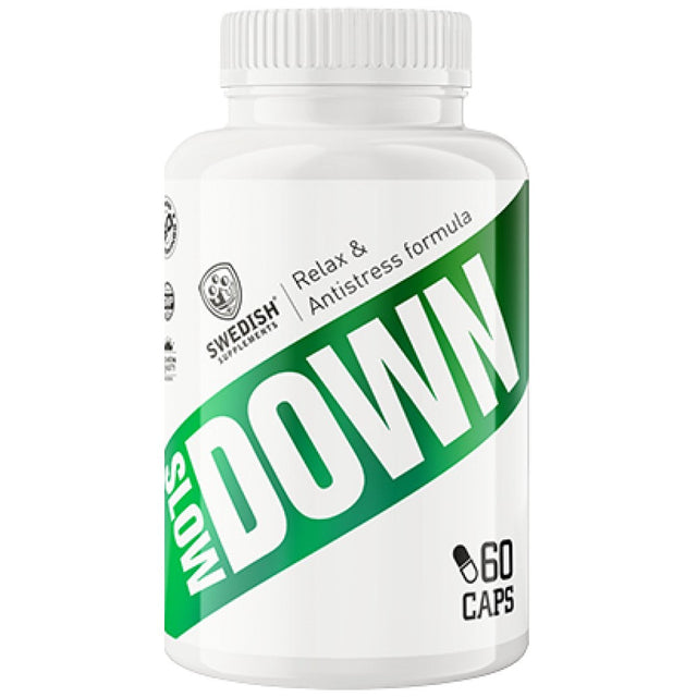 Slow Down | Relax & Antistress Formula - 90 капсули  Swedish Supplements - Nutra Best Bulgaria