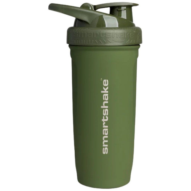 Smart Reforce Stainless Steel Shaker | Army Green - 900 мл  SmartShake - Nutra Best Bulgaria