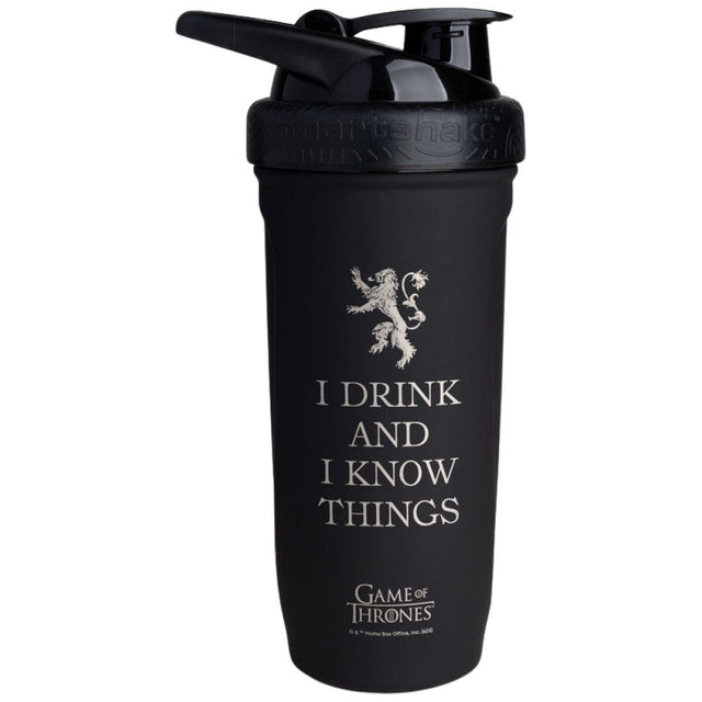 Smart Reforce Stainless Steel Shaker | Game Of Thrones I Drink and I Know Things - 900 мл - Nutra Best Bulgaria