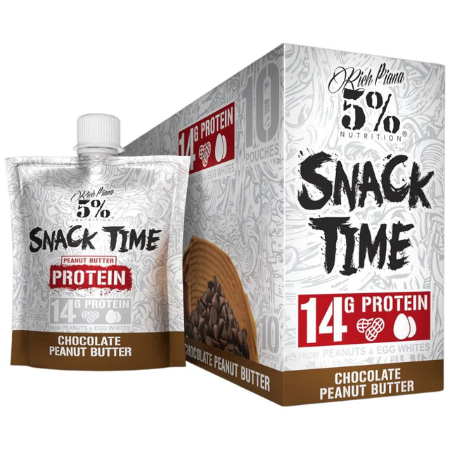 Snack Time Protein Box 10 x 47 грама  Rich Piana 5% Nutrition - Nutra Best Bulgaria