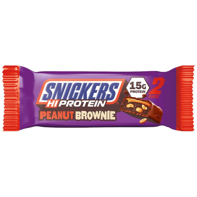 Snickers HiProtein Bar | Peanut Brownie - 50 грама  Snickers and Mars - Nutra Best Bulgaria