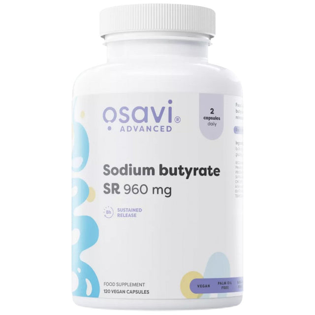 Sodium Butyrate SR 960 mg | Sustained Release - 120 капсули - Nutra Best