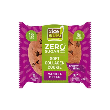 Soft Cookie with 8g Collagen & No Added Sugar - 60 грама  RiceUP! - Nutra Best Bulgaria