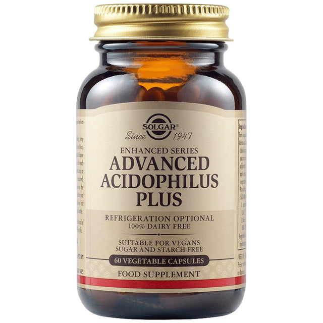 Solgar Advanced Acidophilus Plus - 60 капсули  Solgar - Nutra Best Bulgaria