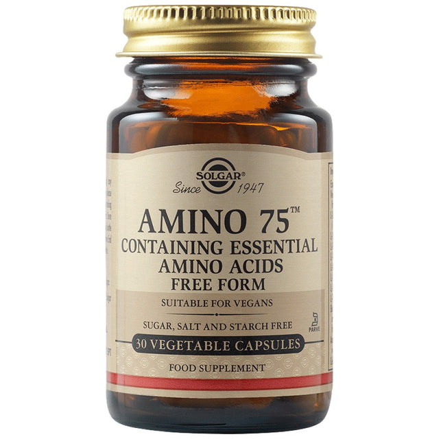 Solgar Amino 75 - 30 Гел капсули  Solgar - Nutra Best Bulgaria