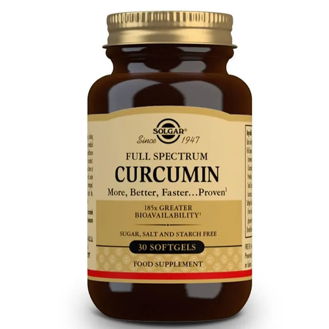 Solgar Curcumina Full Spectrum 30 Capsules  Solgar - Nutra Best Bulgaria