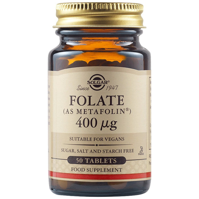 Solgar Folate 400 mcg - 50 Таблетки  Solgar - Nutra Best Bulgaria