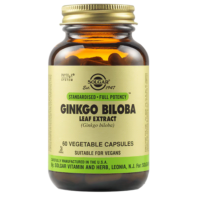 Solgar Ginkgo 60 - 60 капсули  Solgar - Nutra Best Bulgaria
