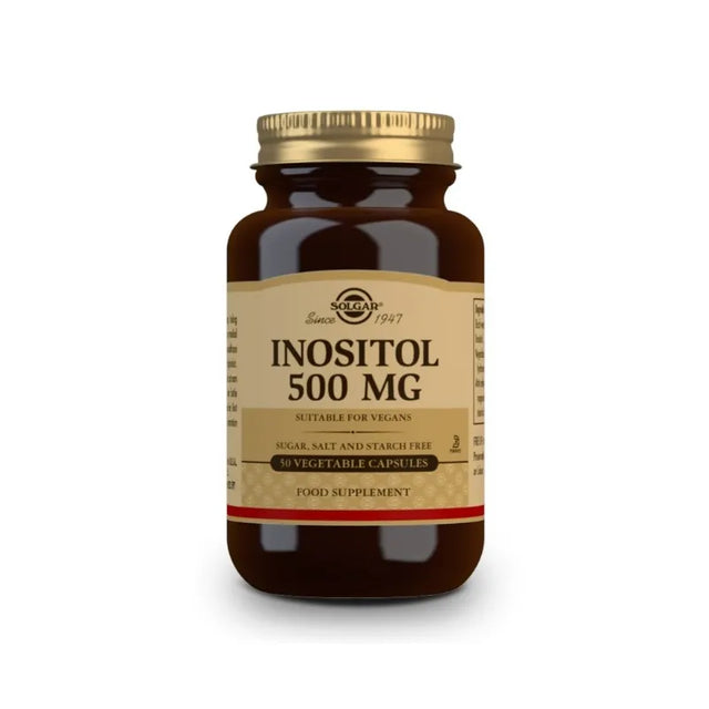 Solgar Inositol 500mg 50Vcaps  Solgar - Nutra Best Bulgaria