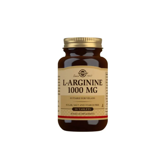 Solgar L-Arginine 1000 mg Tablets - Pack of 90  Solgar - Nutra Best Bulgaria