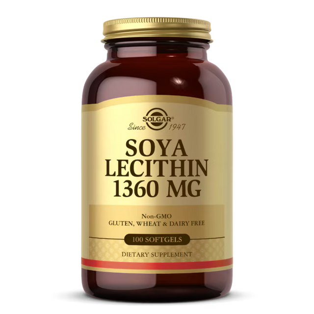 Solgar Lecithin / Soya Unbleached 1360 mg - 100 Гел капсули  Solgar - Nutra Best Bulgaria