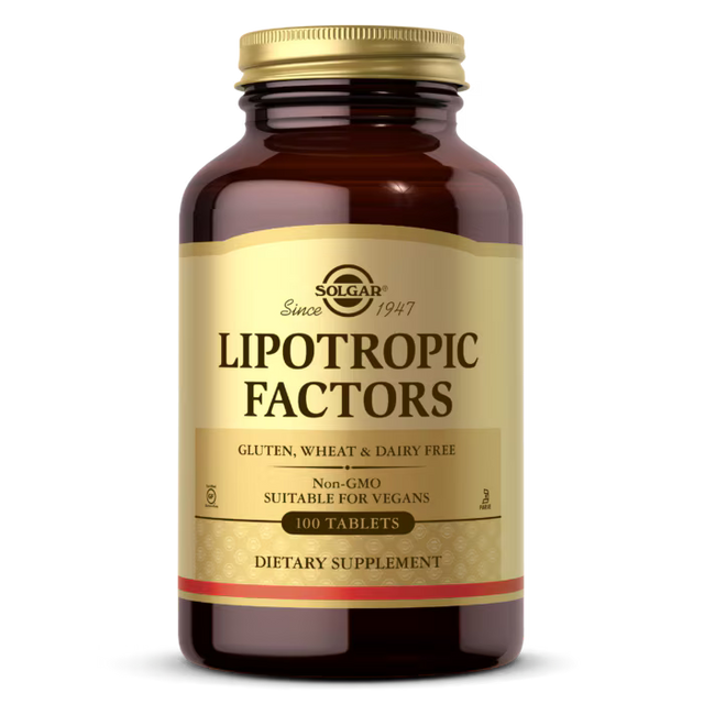 Solgar Lipotropic Factors - 100 Таблетки  Solgar - Nutra Best Bulgaria