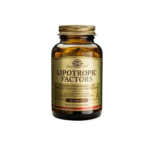 Solgar Lipotropic Factors - 50 Таблетки  Solgar - Nutra Best Bulgaria