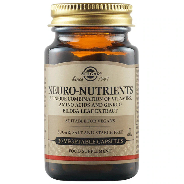 Solgar Neuro Nutrients - 30 капсули  Solgar - Nutra Best Bulgaria