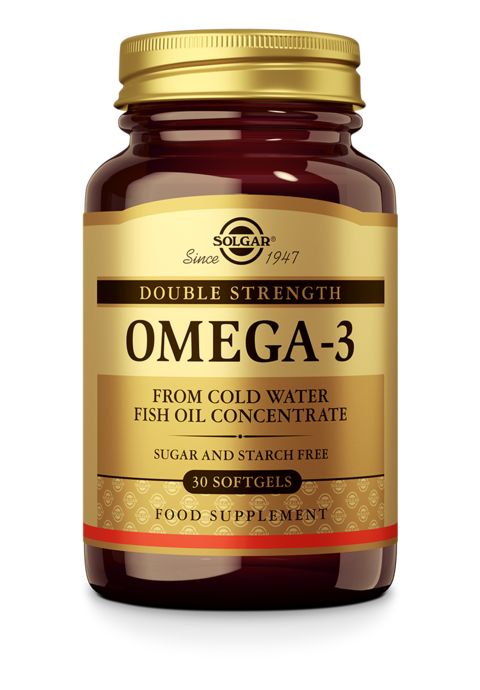 Solgar Omega 3 / Double Strength - 30 Гел капсули  Solgar - Nutra Best Bulgaria
