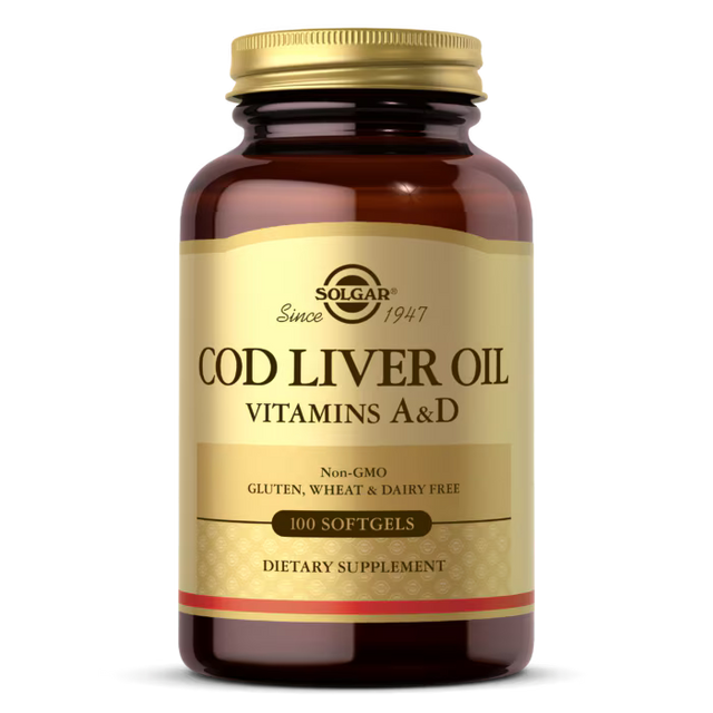 Solgar One-A-Day Norwegian Cod Liver Oil - 100 Гел капсули  Solgar - Nutra Best Bulgaria