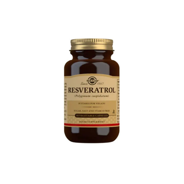 Solgar Resveratrol 100mg 60 Capsules  Solgar - Nutra Best Bulgaria