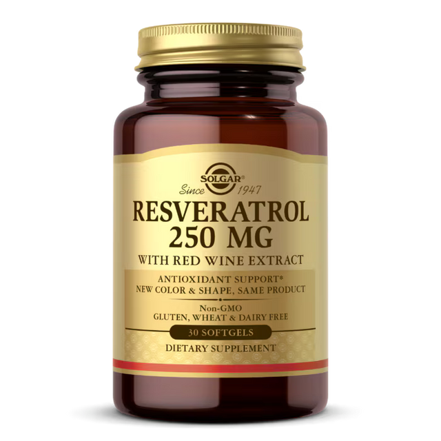 Solgar Resveratrol 250 mg - 30 Гел капсули  Solgar - Nutra Best Bulgaria