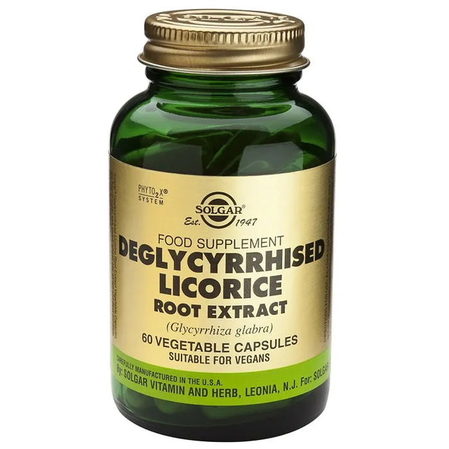 Solgar Spf Licorice Deglycyrrhizinated 60 Capsules  Solgar - Nutra Best Bulgaria