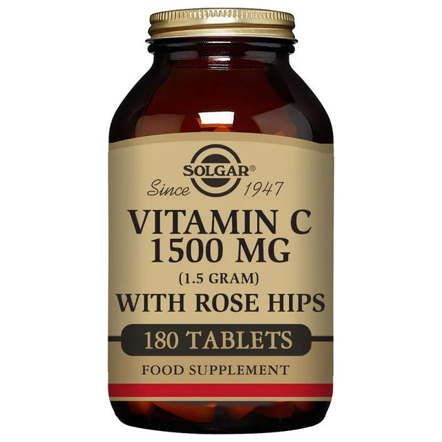 Solgar Vitamin C 1500mg 180 Tablets  Solgar - Nutra Best Bulgaria