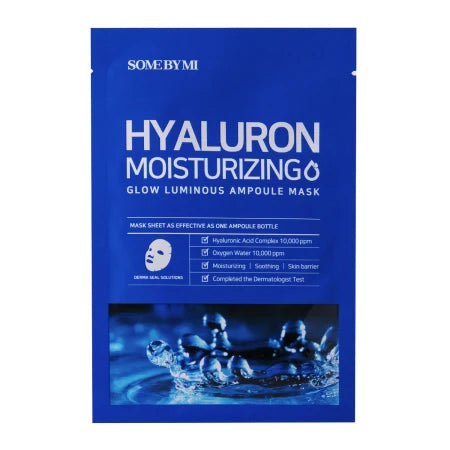 Some By Mi - Hyaluron Moisturizing - Glow Luminous Ampoule Mask - Moisturizing Sheet Mask - 25g  SOME BY MI - Nutra Best Bulgaria