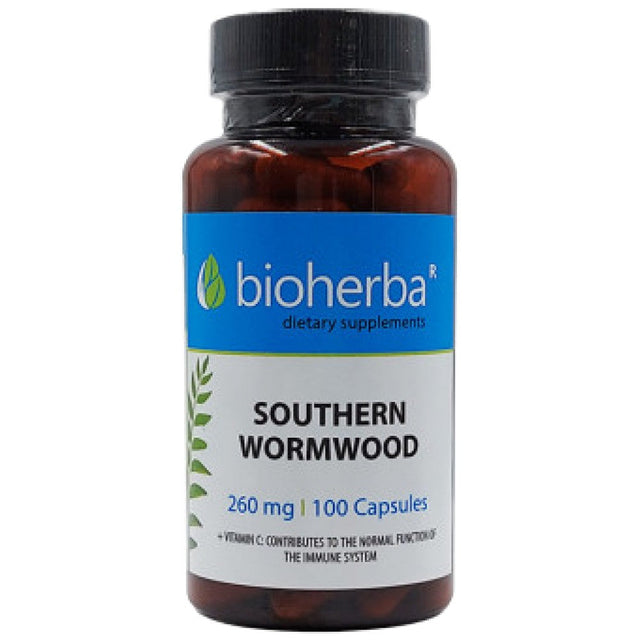 Southern Wormwood 260 mg 100 капсули  Bioherba - Nutra Best Bulgaria