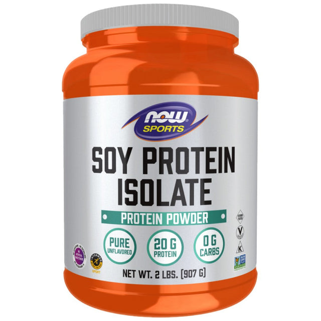 Soy Protein Isolate | Unflavored - 544 грама  NOW Foods - Nutra Best Bulgaria