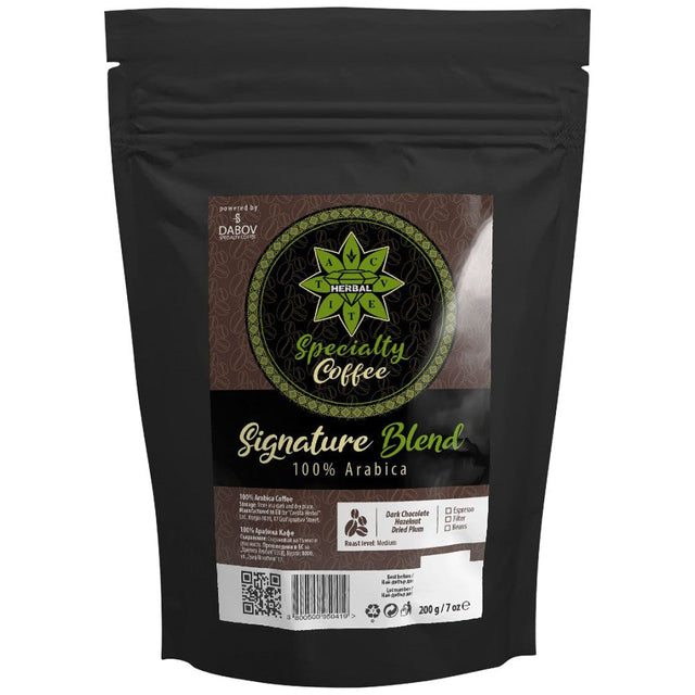 Specialty Coffee - Signature Blend 100% Arabica - Beans 1000 грама  Cvetita Herbal - Nutra Best Bulgaria