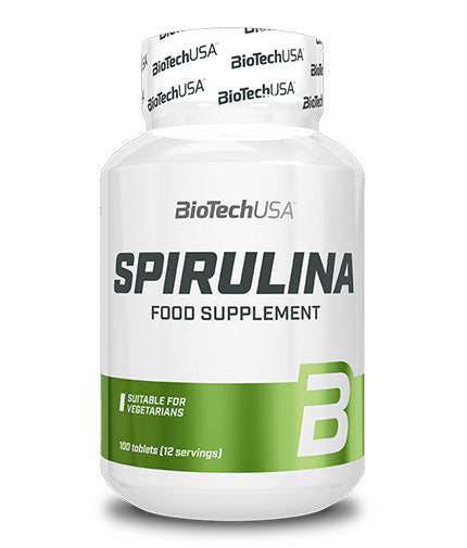 Spirulina 450mg. / 100 Tabs.  BioTech USA - Nutra Best Bulgaria