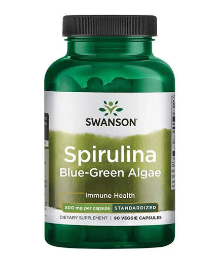 Spirulina Blue-Green Algae 10% Phycocyanin 500 mg - 90 капсули - Nutra Best