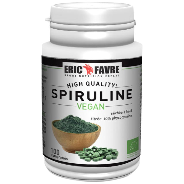 Spiruline | Vegan Bio 500 mg - 100 Таблетки  Eric Favre - Nutra Best Bulgaria