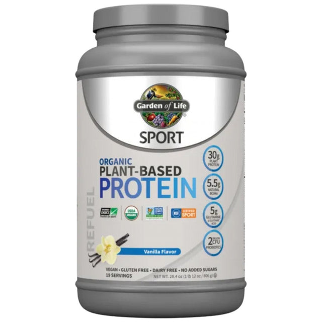 Sport Organic Plant-Based Protein - 806  грама  Garden Of Life - Nutra Best Bulgaria
